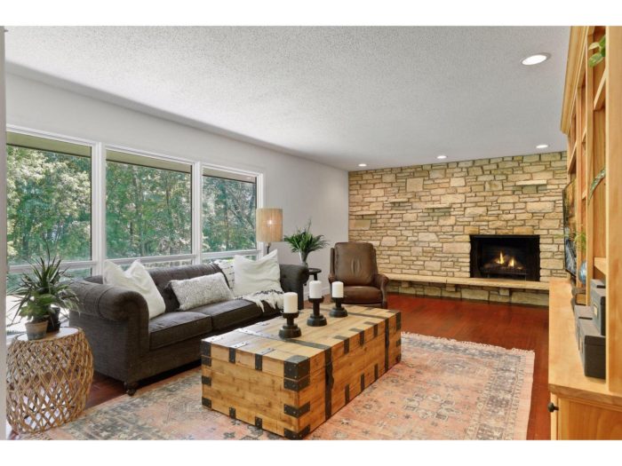 Living Room with Fireplace